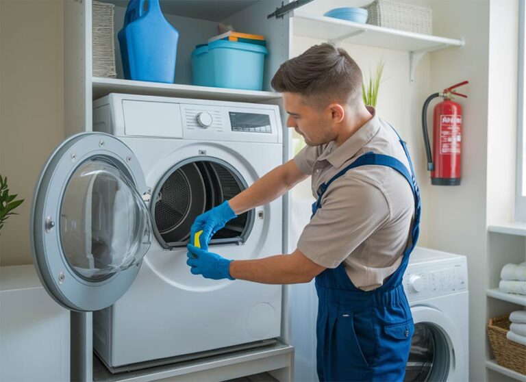 Lint removed during professional dryer vent cleaning